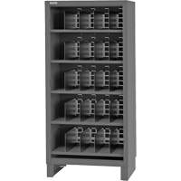 Heavy-Duty Open Front Cabinet with Dividers, Steel, 0 Drawers, 36" x 24" x 78", Grey Meunier Outillage Industriel