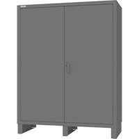 Armoire &agrave; portes encastr&eacute;es standards, Acier, 60" la x 24" p x 78" h, Gris Meunier Outillage Industriel