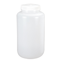 Wide-Mouth Bottles, Round, 1/2 gal., Plastic HB037 | Meunier Outillage Industriel