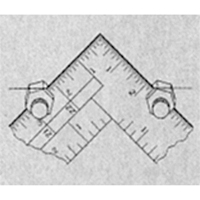Fixations de calibre d'escalier pour &eacute;querres de charpente & &eacute;querres de charpentier Meunier Outillage Industriel