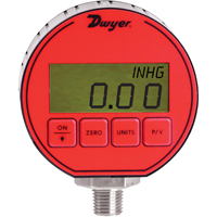 Pressure Gauge, 3" , 0 - 5000 psi, Bottom Mount, Digital Meunier Outillage Industriel