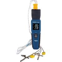 Thermom&egrave;tre &agrave; thermocouple de s&eacute;rie intelligente R1640 avec sondes pour fourneau/cong&eacute;lateur, Contact, Num&eacute;rique, 32-122°F (0-50°C) Meunier Outillage Industriel
