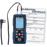 Thickness Gauge with Calibration Certificate, Digital Display, Ultrasound, 0.04" - 11.8" (1 mm - 300 mm) Range ID027 | Meunier Outillage Industriel