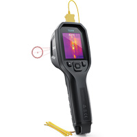 Cam&eacute;ra d'imagerie thermique IR 24:1 avec laser Bullseye et thermocouple de type K, 160 x 120 pixels, -10° - 45°C (14° - 113°F), 70 mK Meunier Outillage Industriel