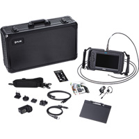 Ensemble de vid&eacute;oscope haute performance avec cam&eacute;ra HD double & longue sonde, 1280" lo x 720" la Affichage, 1024 x 600 pixels, 4,9 mm (0,19") T&ecirc;te de cam&eacute;ra Meunier Outillage Industriel