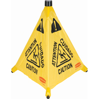 Pop-Up Safety Cone, Trilingual With Pictogram JA131 | Meunier Outillage Industriel