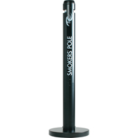 Smokers' Pole Cigarette Receptacle, Free-Standing, Aluminum, 41" Height JC131 | Meunier Outillage Industriel