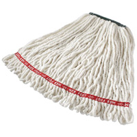 Vadrouille humide Web Foot sans r&eacute;tr&eacute;sissement, Antimicrobien, Fil, 20 oz, Style Boucle Meunier Outillage Industriel