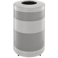 Classics Open Top Decorative Waste Bin, Stainless Steel, 51 US gal. Capacity Meunier Outillage Industriel