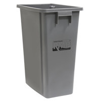 Recycling & Garbage Bin, Plastic, 16 US gal. JH485 | Meunier Outillage Industriel