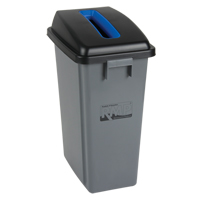 Recycling & Garbage Bin with Classification Lid, Plastic, 16 US gal. JL263 | Meunier Outillage Industriel
