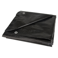 Tarp, Light Industrial Duty, Black, 6' x 8' x 8 mils Meunier Outillage Industriel