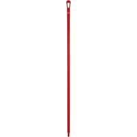 Manche ultra hygi&eacute;nique, Balai/Grattoir/Raclette, Rouge, Ergonomique, 59" lo Meunier Outillage Industriel