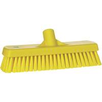 Brosse &agrave; r&eacute;curer pour planchers et murs, Crins Ferme, 12", Polyester, Jaune Meunier Outillage Industriel