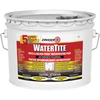 Watertite<sup>®</sup> Mold & Mildew-Proof™ Waterproofing Paint, White, Eggshell, 11.34 L, Pail JL334 | Meunier Outillage Industriel