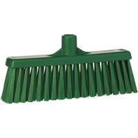 T&ecirc;te de balai droit, Crins Moyen, 12", Polyester, Vert Meunier Outillage Industriel