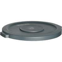 Couvercle pour contenant &agrave; d&eacute;chets, Couvercle plat, Plastique, Convient aux contenants 22" dia. Meunier Outillage Industriel