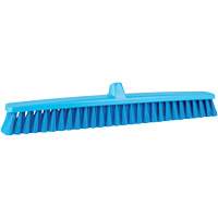 ColorCore Push Broom, Fine Bristles, 24", Polypropylene, Blue JM129 | Meunier Outillage Industriel