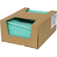 SaniWorks&reg; Choice Counter Cloths, Green/White Meunier Outillage Industriel