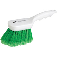 Short Handle Detail Brush, 9" L, Synthetic Bristles, Green JM736 | Meunier Outillage Industriel