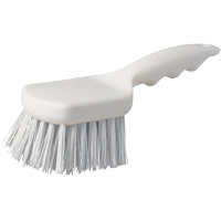 Short Handle Pot Brush, 9" L, Polypropylene Bristles, White JM737 | Meunier Outillage Industriel