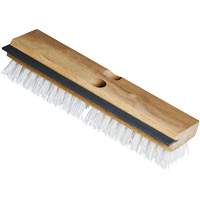 Utility Scrub Brush & Squeegee, 11" L, Polypropylene Bristles, White JN090 | Meunier Outillage Industriel