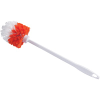 Bowl Brush, 15-1/2" L, Polypropylene Bristles, Red/White JN139 | Meunier Outillage Industriel