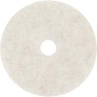Natural Blend Pad, 17", Burnishing, White Meunier Outillage Industriel