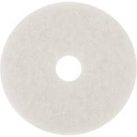 Floor Pad, 10", Buffing/Cleaning/Polish, White Meunier Outillage Industriel