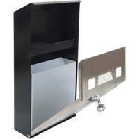 Smoking Receptacle, Wall-Mount, Stainless Steel, 1 Litre Capacity, 11-4/5" Height Meunier Outillage Industriel