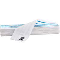 Disposable Mop Pad, Hook and Loop Style, Microfibre, 18" L x 4" W JO090 | Meunier Outillage Industriel