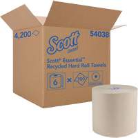 Essential 100% Recycled Brown Hard Roll Towels, 1 Ply, Standard, 700' L JO169 | Meunier Outillage Industriel