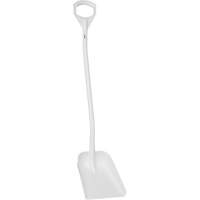 Ergonomic Small Blade Shovel, 50" Length, Plastic, White JO990 | Meunier Outillage Industriel