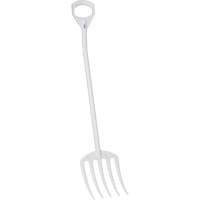 Hygienic Fork, 49" Length, Plastic, White Meunier Outillage Industriel