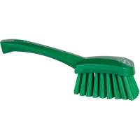 Brosse &agrave; r&eacute;curer avec manche court, Soies Doux, Longueur de 10-1/2", Vert Meunier Outillage Industriel