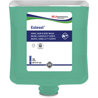 Nettoyant pour les mains, les cheveux et le corps Estesol, 2 L, For&ecirc;t tropicale, Cartouche en plastique Meunier Outillage Industriel