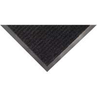 Twin Rib Matting, Wiper/Scraper, 2' x 3' x 1/4", Charcoal Meunier Outillage Industriel