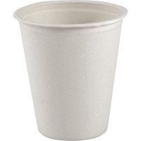 Gobelet compostable &agrave; paroi unique pour boisson chaude, Papier, 8 oz, Blanc Meunier Outillage Industriel