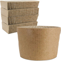 Kraft Coffee Cup Sleeves, Paper, 12 oz. - 20 oz., Brown JP924 | Meunier Outillage Industriel