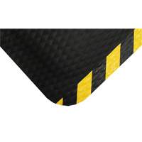 Tapis Hog Heaven, Losange, 4-4/5' x 8' x 5/8", Noir/Jaune, Nitrile Meunier Outillage Industriel