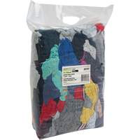 Recycled Material Wiping Rags, Cotton, Mix Colours, 10 lbs. JQ107 | Meunier Outillage Industriel