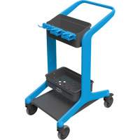 HyGo Mobile Cleaning Station, 30.7" x 20.9" x 40.6", Plastic/Stainless Steel, Blue JQ264 | Meunier Outillage Industriel