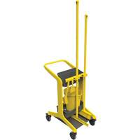 HyGo Mobile Cleaning Station, 30.7" x 20.9" x 40.6", Plastic/Stainless Steel, Yellow JQ267 | Meunier Outillage Industriel