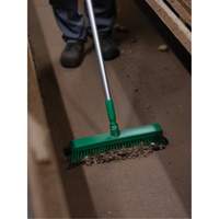 T&ecirc;te de balai-brosse, Crins Fin/Ferme, 16-1/2", Polyester/Polypropyl&egrave;ne, Vert Meunier Outillage Industriel