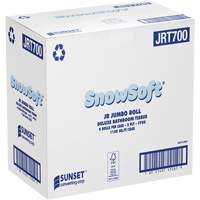 Snowsoft Deluxe Bathroom Tissue, Jumbo Roll, 2 Ply, White Meunier Outillage Industriel
