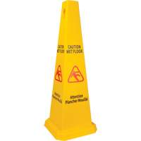Wet Floor Safety Cone, Bilingual with Pictogram Meunier Outillage Industriel