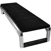 FOUNDATION Smooth Modular Aluminum Work Platform Kit, 18" W x 72" D, 400 lbs. Capacity, All-Welded Meunier Outillage Industriel