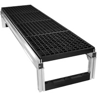 FOUNDATION Open Drainage Modular Aluminum Work Platform Kit, 18" W x 72" D, 400 lbs. Capacity, All-Welded Meunier Outillage Industriel