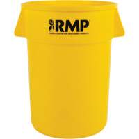 Garbage Bin, Polyethylene, 44 US gal. Meunier Outillage Industriel
