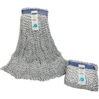 Candy-Striped Mop Head, Floor Finishing, Synthetic, 24 oz., Loop Style Meunier Outillage Industriel
